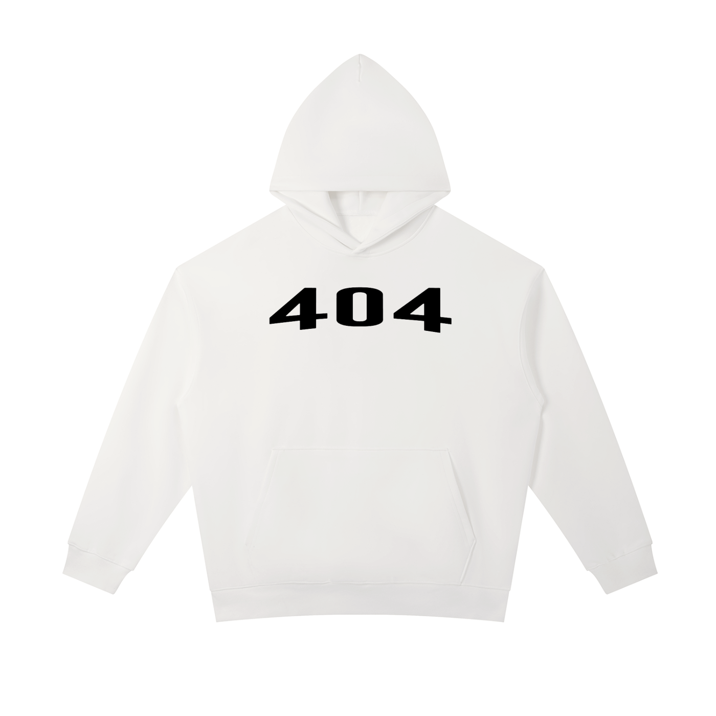404 white Heavyweight Hoodie