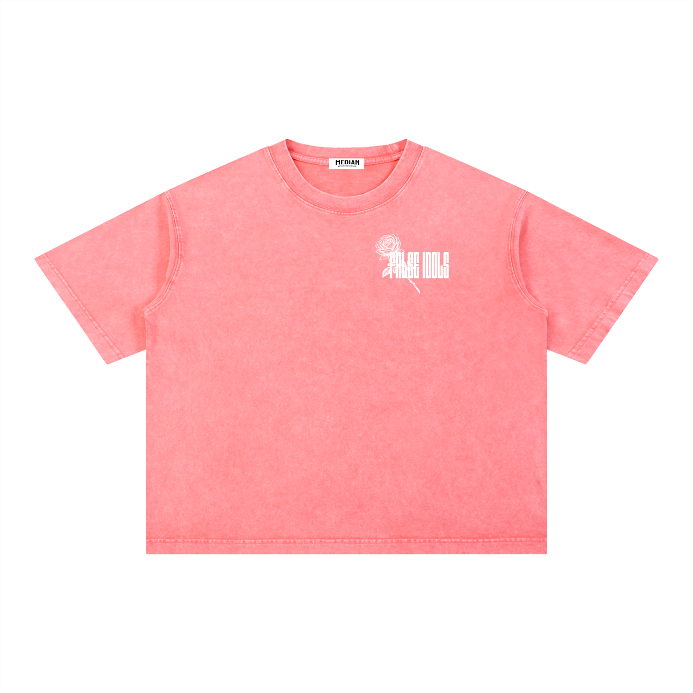 White False Idols Wash Boxy Cotton T-Shirt