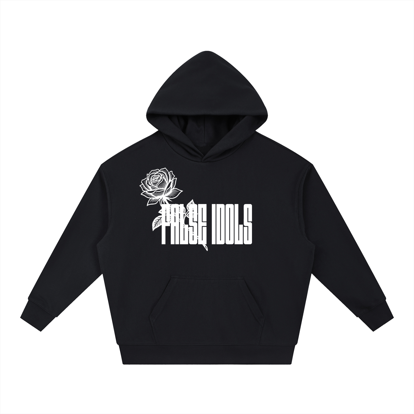 False Idols Boxy Heavyweight Drop-Shoulder Hoodie