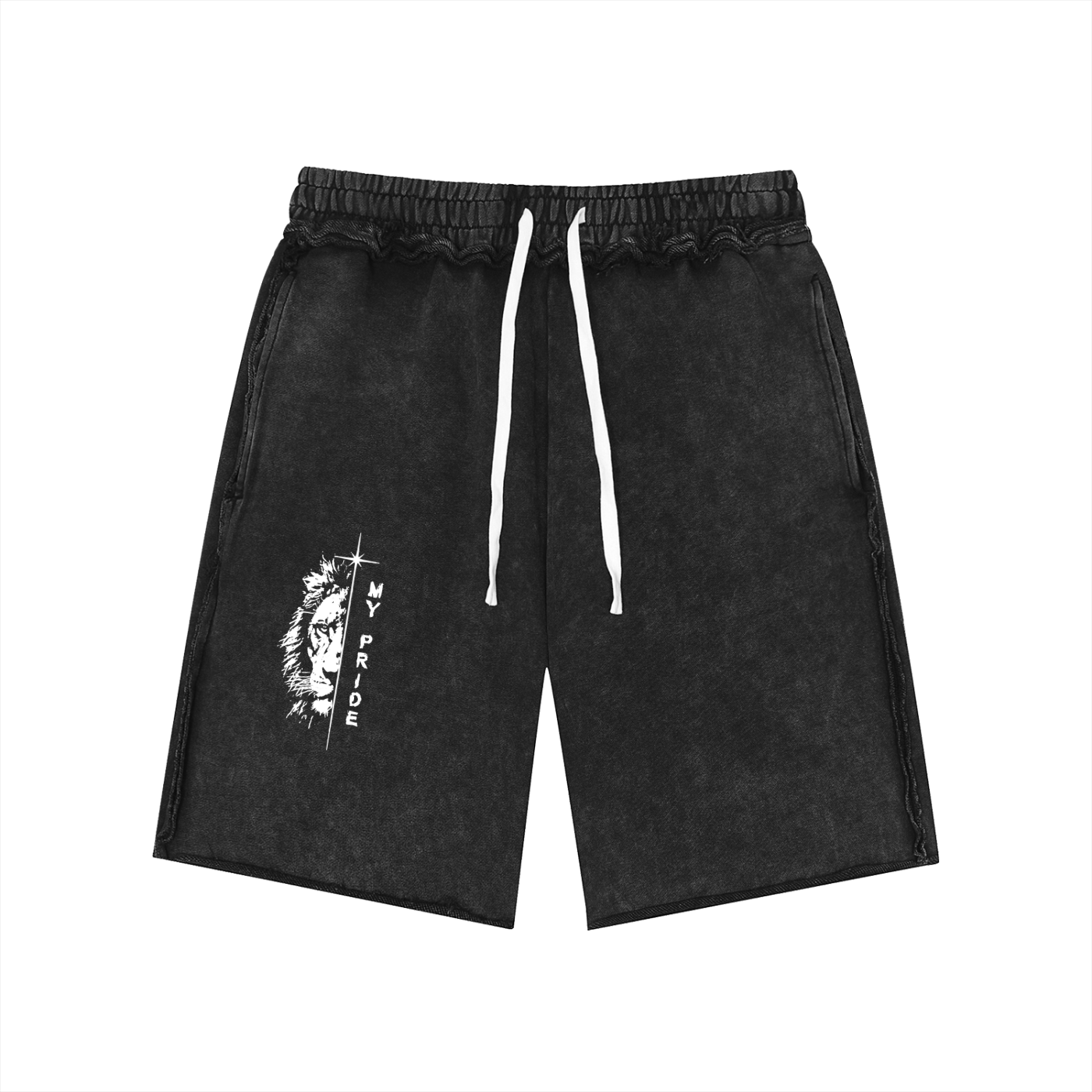 My Pride Mineral Wash Raw Edge Shorts