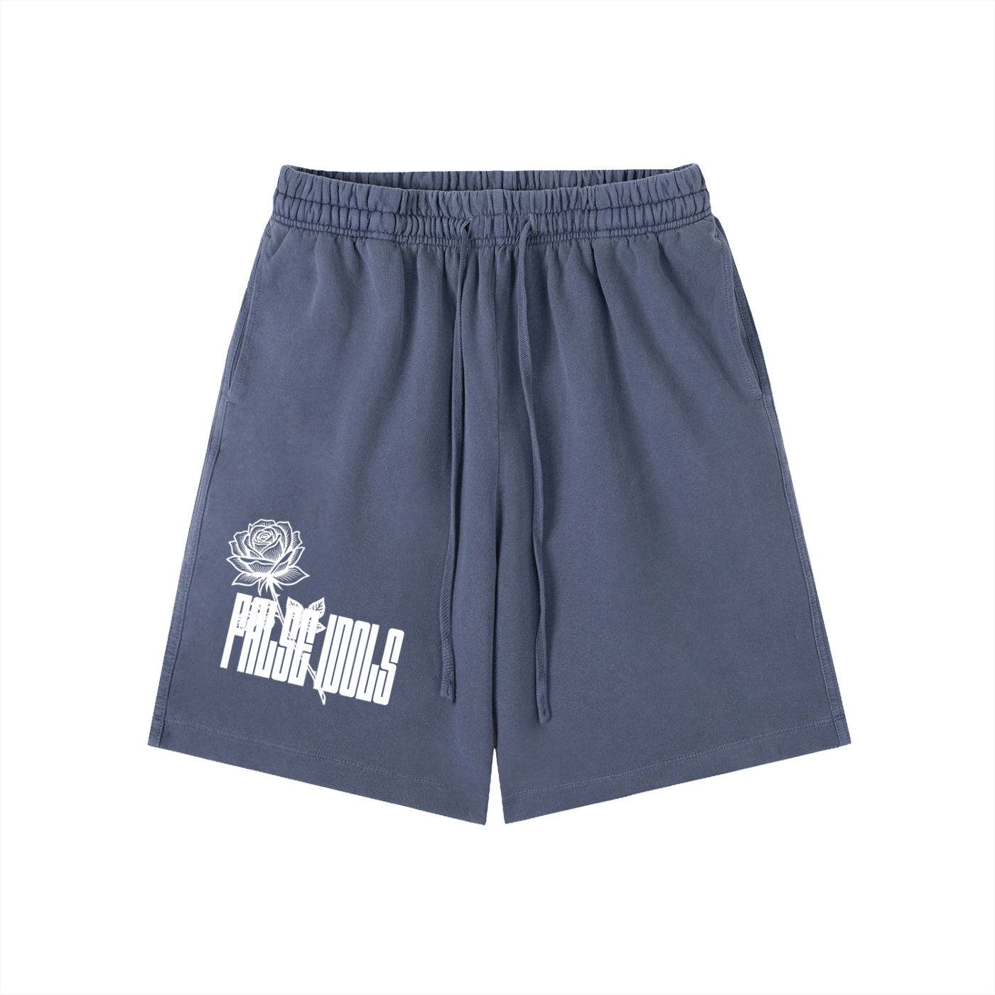 White False Idols Wash Cotton Shorts