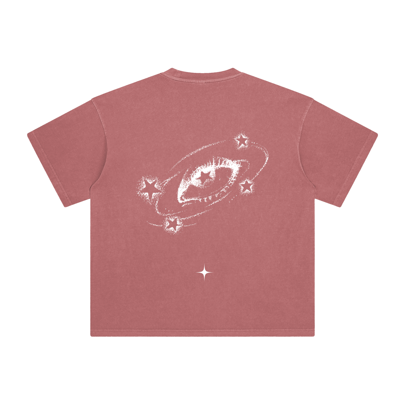 White Cosmic Vision Washed T-Shirt