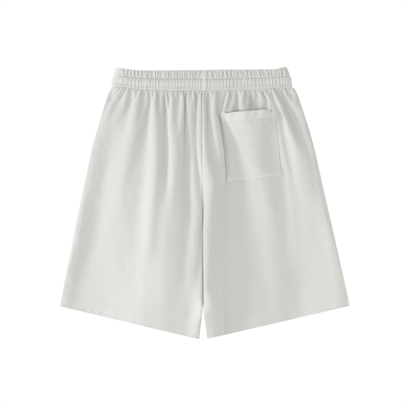 White Cosmic Vision Vintage Wash Cotton Shorts