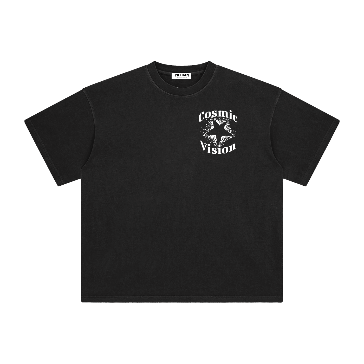 White Cosmic Vision Washed T-Shirt