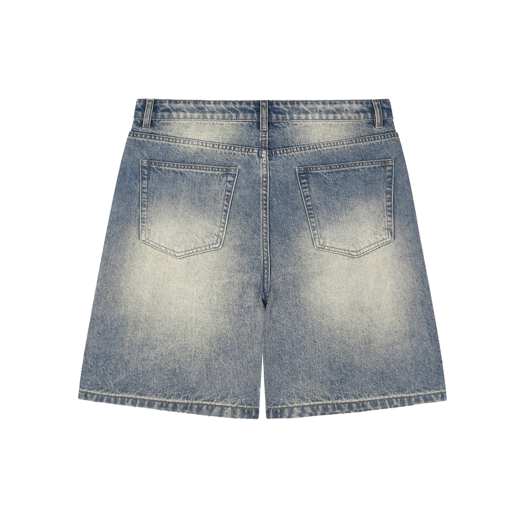 Faded  Baggy Denim Jorts