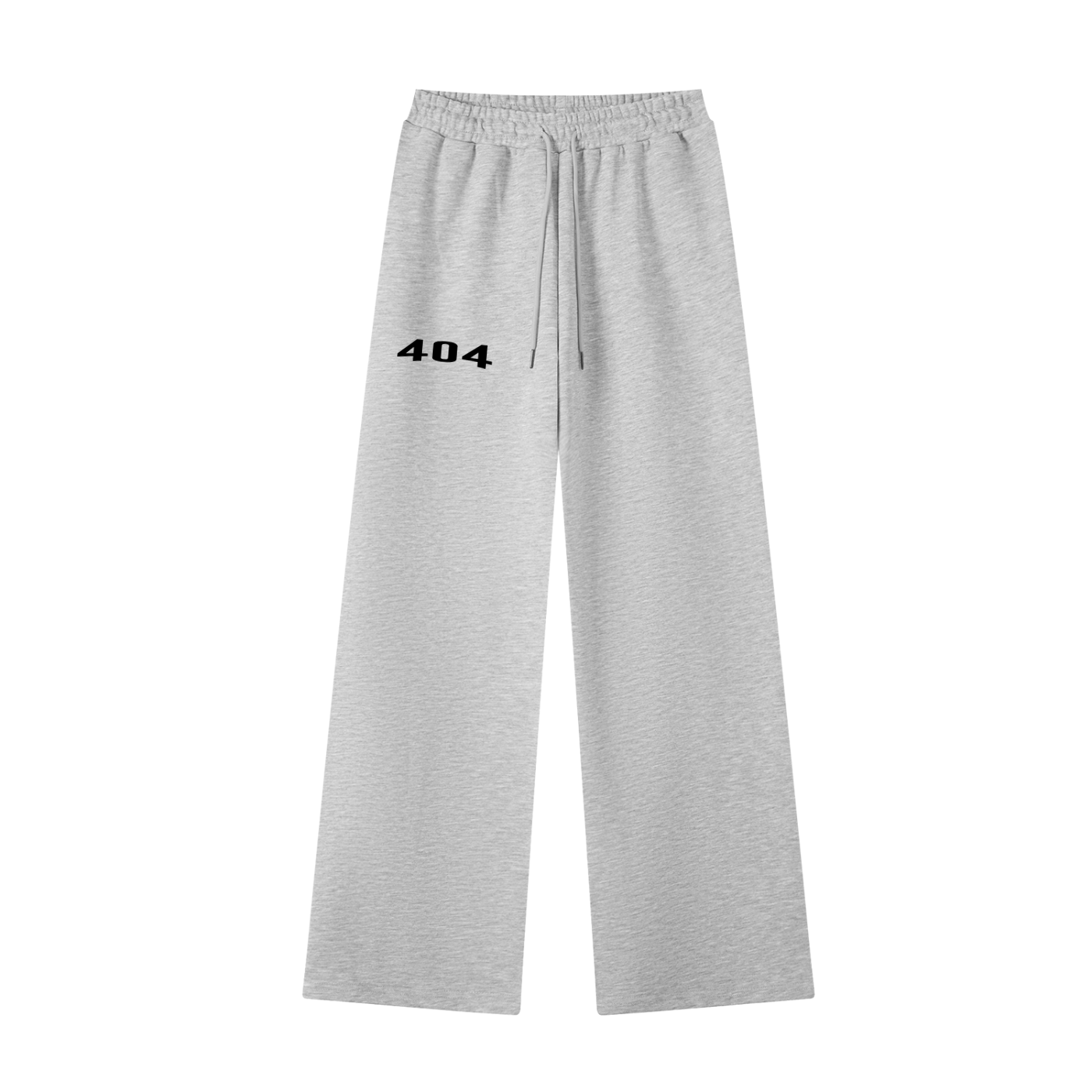 404 White Straight-Leg Baggy Sweatpants