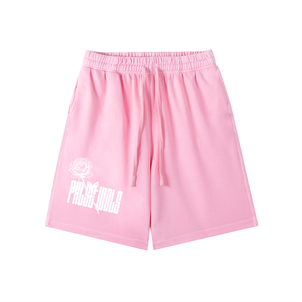 White False Idols Wash Cotton Shorts