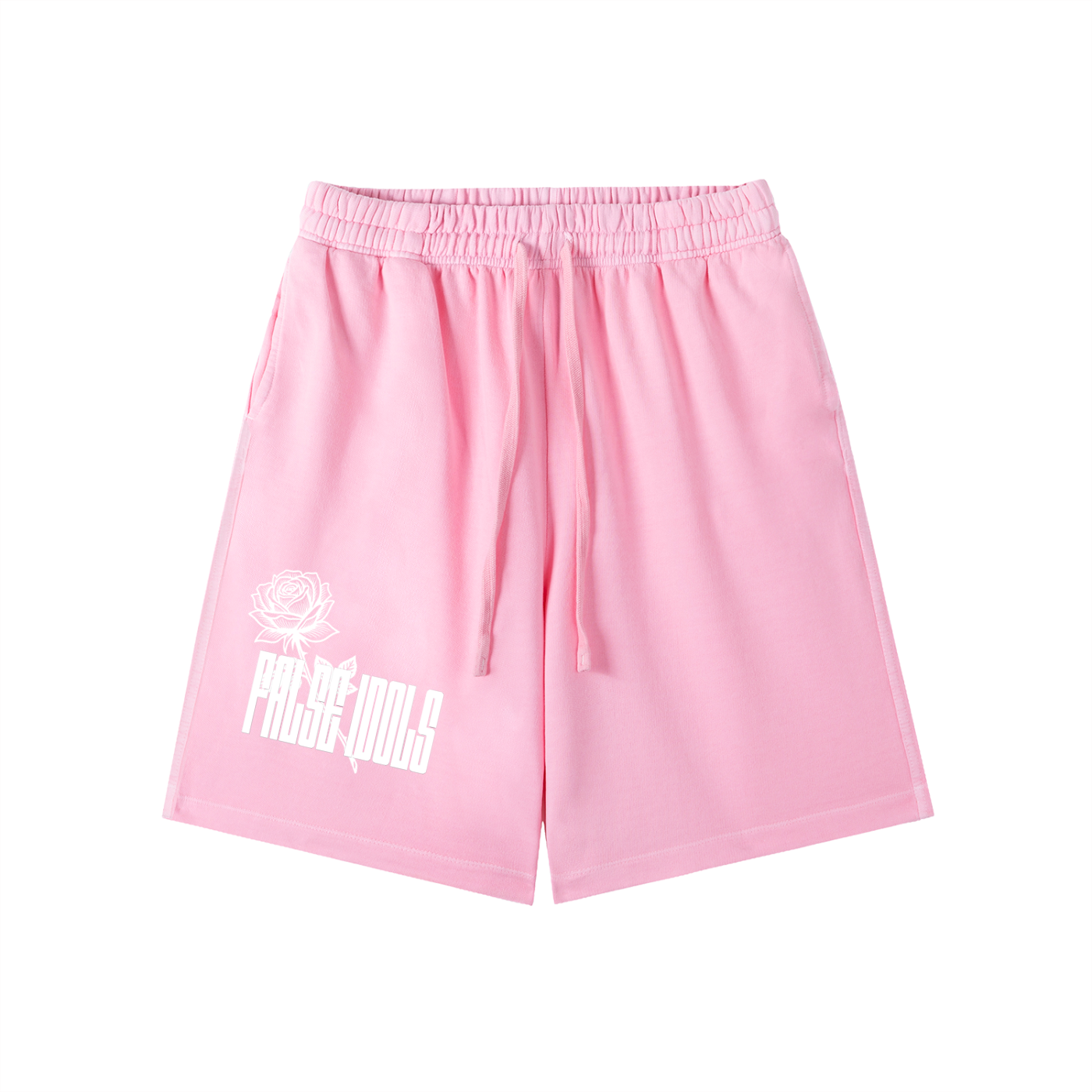 White False Idols Wash Cotton Shorts