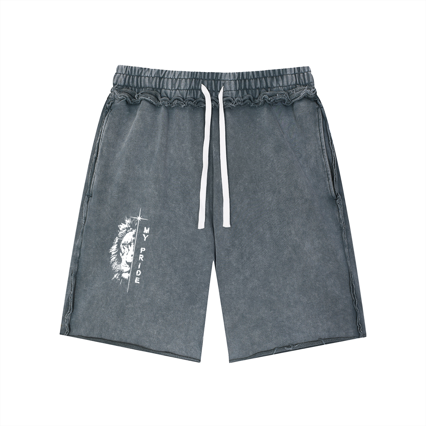 My Pride Mineral Wash Raw Edge Shorts
