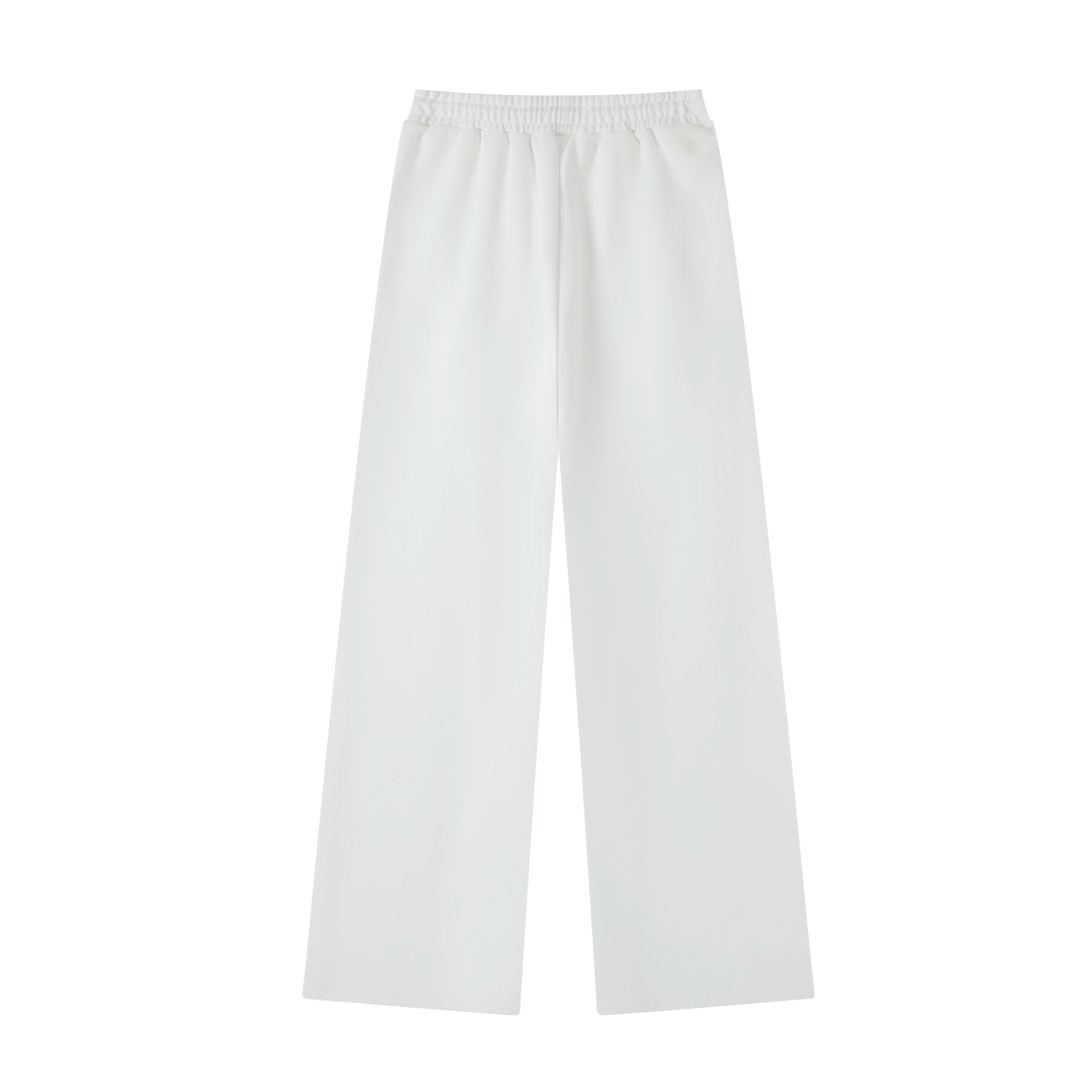 404 White Straight-Leg Baggy Sweatpants