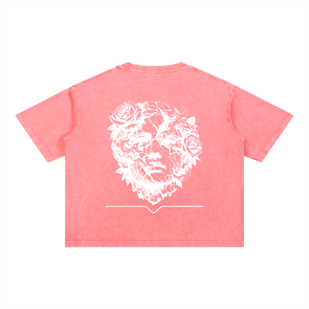 White False Idols Wash Boxy Cotton T-Shirt