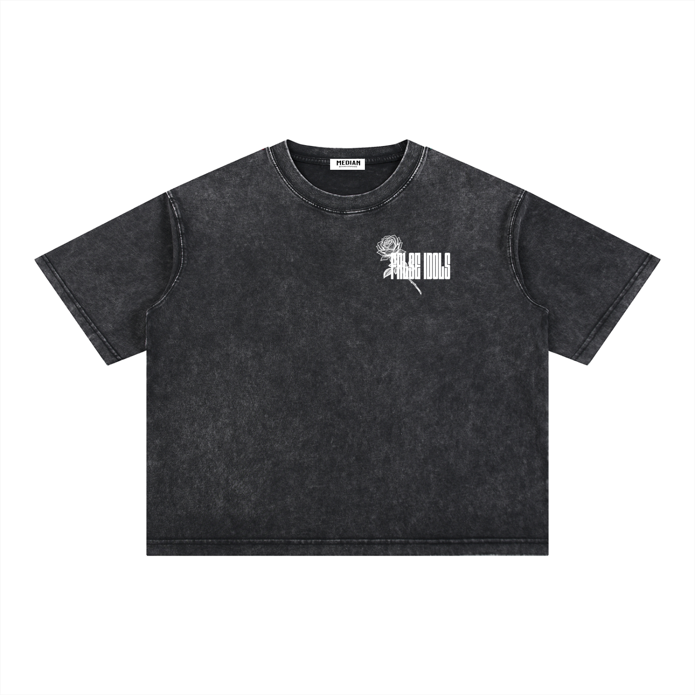 White False Idols Wash Boxy Cotton T-Shirt