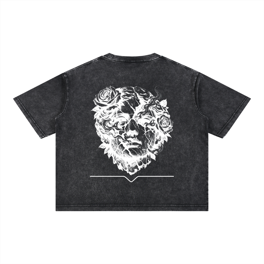 White False Idols Wash Boxy Cotton T-Shirt