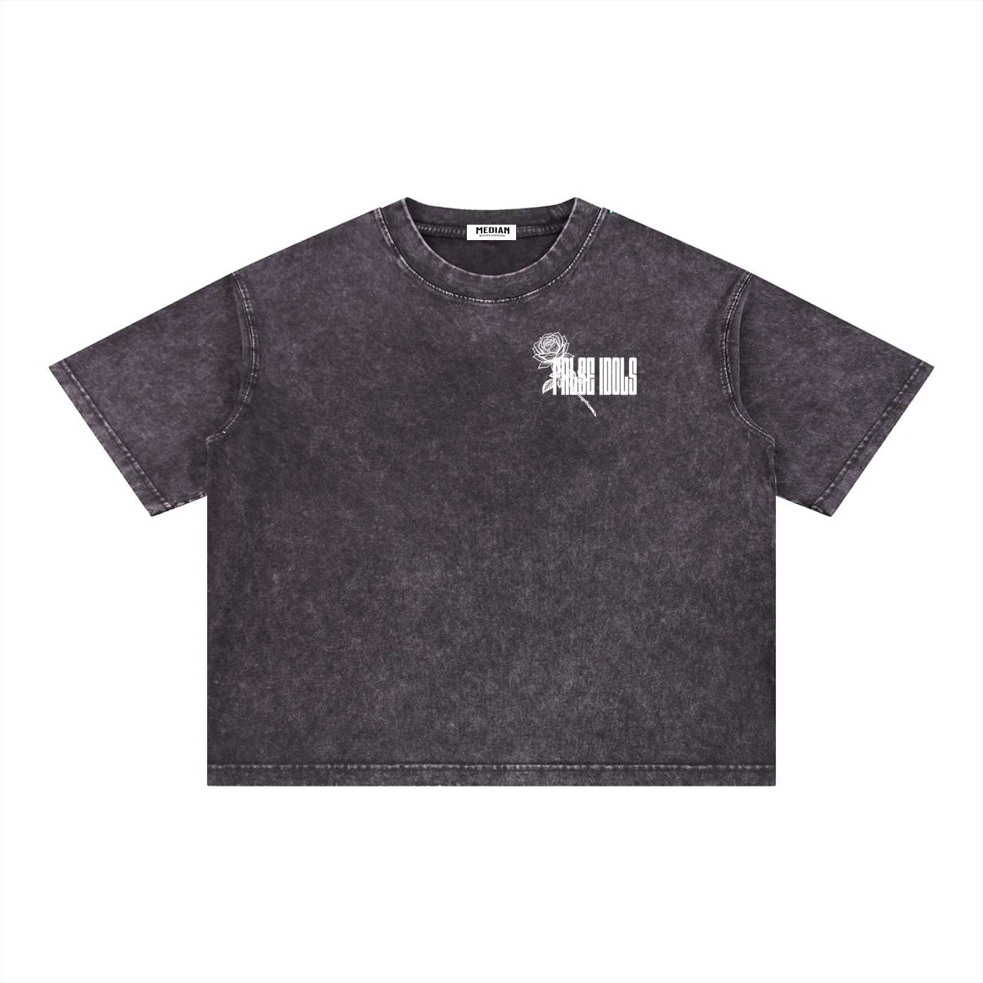 White False Idols Wash Boxy Cotton T-Shirt