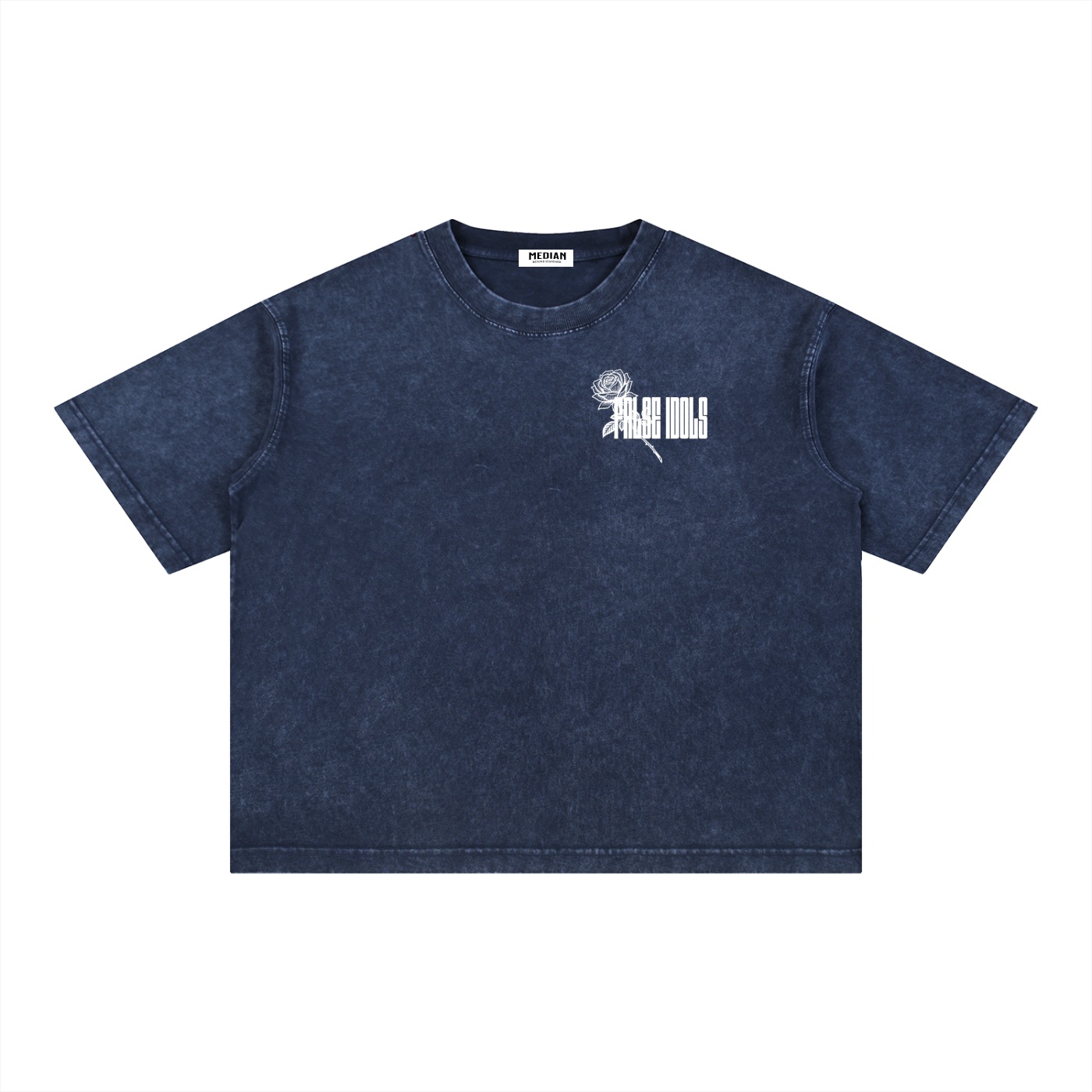 White False Idols Wash Boxy Cotton T-Shirt