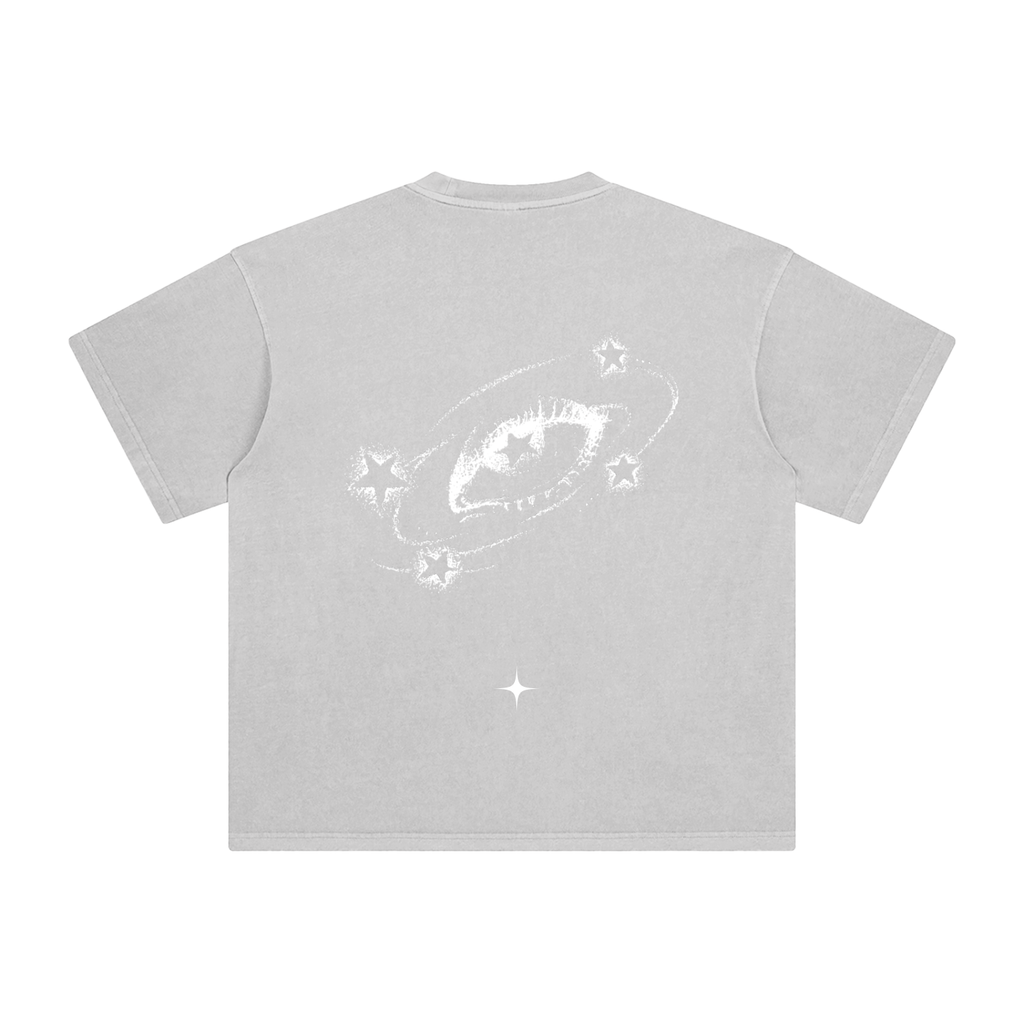 White Cosmic Vision Washed T-Shirt