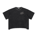 Median Special Raw Edge Snow Washed Boxy T-Shirt