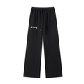 404 Black Straight-Leg Baggy Sweatpants