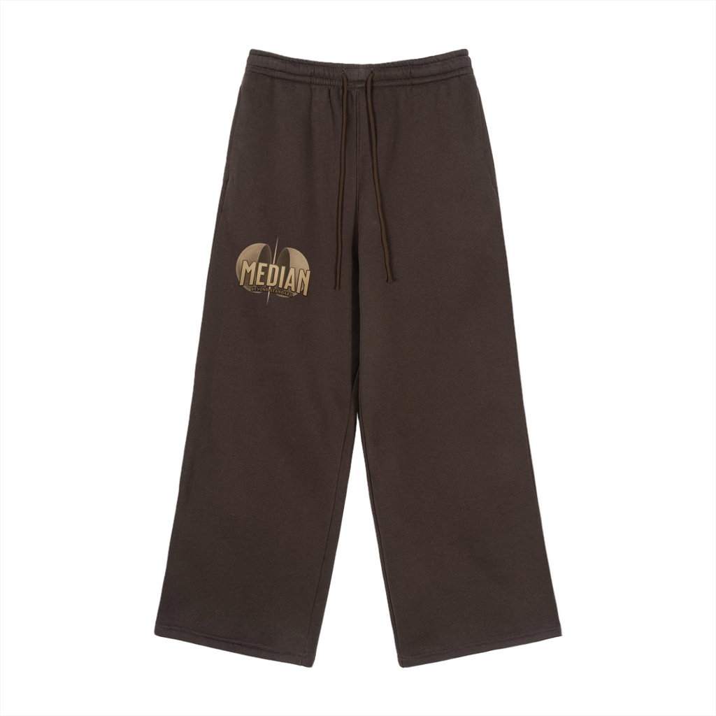 Median Baggy Straight-Leg Sweatpants