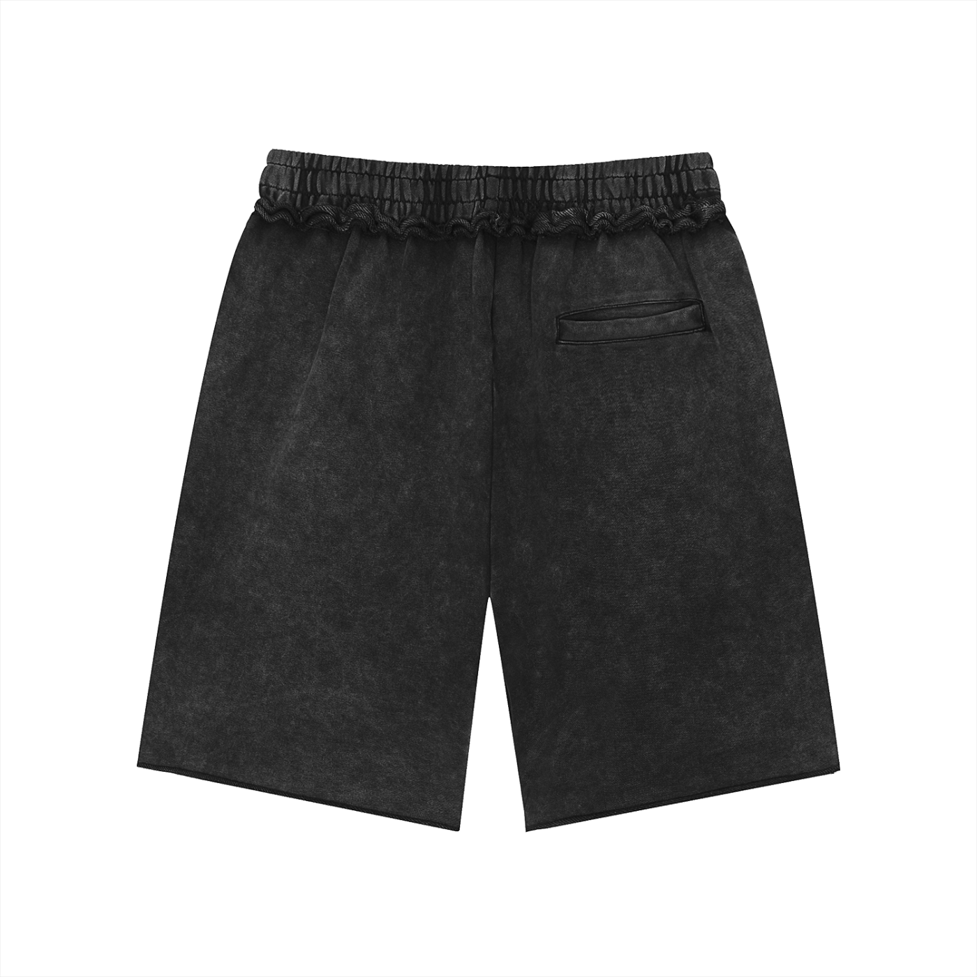 Median special Unisex Mineral Wash Raw Edge Shorts